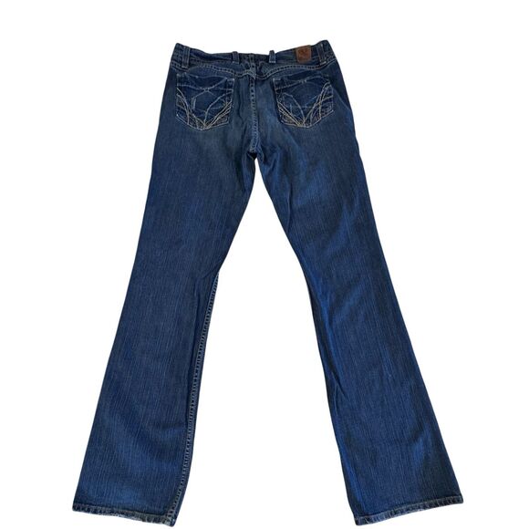 BKE Womens 32x35.5” Wendi Boot Cut Jeans Dark Wash Stretch Denim - Picture 2 of 12